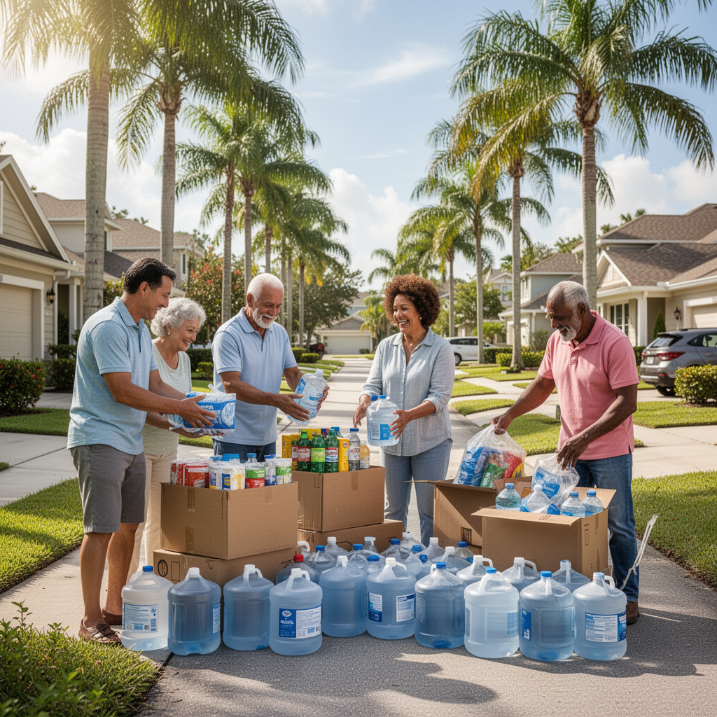 Neighbors and local experts connecting in a Florida community