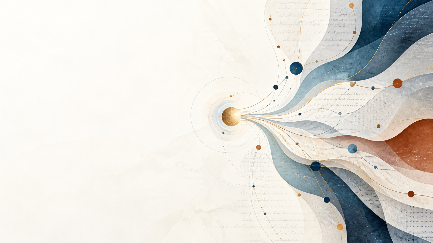 A visual communication system showing knowledge flowing outward