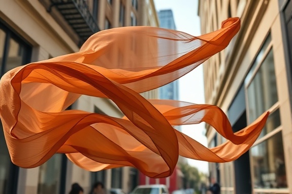dynamic banner marketing, persuasive, advertising a new fashion line, photorealistic, amidst a chic urban setting, highly detailed, floating fabric movements, featuring earthy tones, soft ambient lighting, shot with a 50mm prime lens.